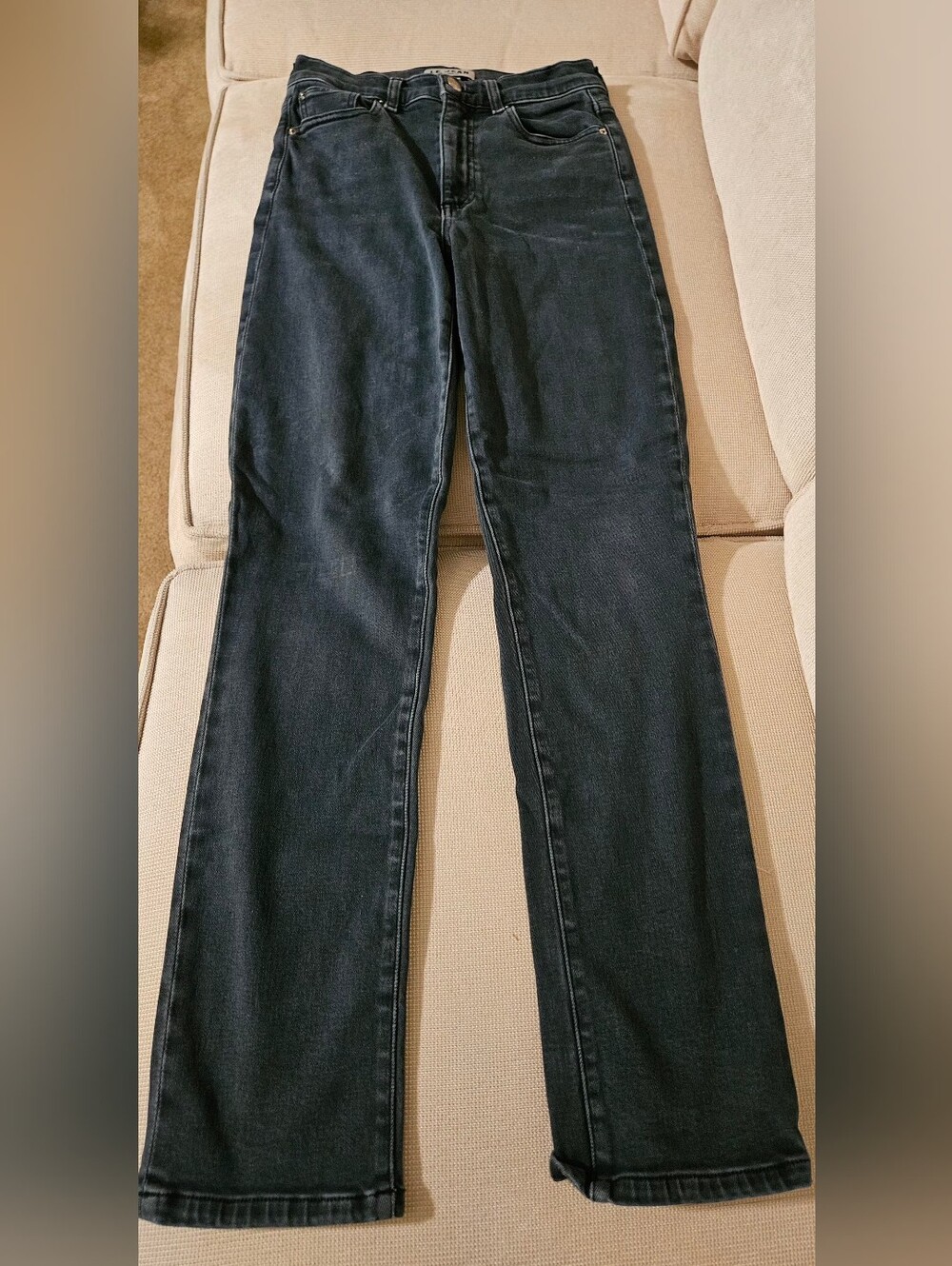 LE JEAN Los Angeles Straight Leg Jeans by Charlie Gay Size 25